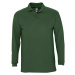 SOĽS Winter Ii Pánska polokošeľa s dlhým rukávom SL11353 Golf green