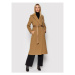 Calvin Klein Vlnený kabát Essential K20K203144 Hnedá Regular Fit