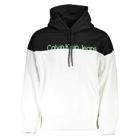 CALVIN KLEIN MEN'S WHITE ZIPLESS SWEATSHIRT