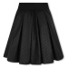 Dievčenská bavlnená sukňa Karl Lagerfeld čierna farba, mini, áčkový strih