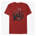 Queens Marvel Avengers Classic - Avengers Logo Sketch Men's T-Shirt