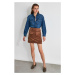 Trendyol Mink Pocket Detailed Skirt