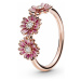 Pandora Bronzový prsteň Ružové sedmokrásky 188792C01 52 mm