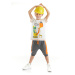 Denokids Dino At Work Boys T-shirt Capri Shorts Set