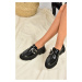 Fox Shoes Black Patent Leather Women's Casual Shoes