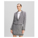 Sako Karl Lagerfeld Embellished Boucle Jacket Black/White/Silver