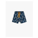 Koton Pineapple Printed Shorts with Tie Waist