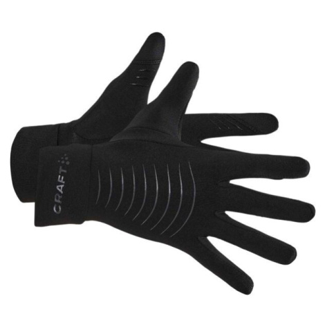 Craft CORE ESSENCE 2 Mierne zateplené flísové rukavice, čierna, veľkosť