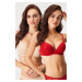 2PACK Podprsenka Florie Push-Up Plunge