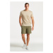 TRIČKO GANT LINEN REGULAR T-SHIRT CONCRETE BEIGE