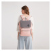 Multifunkčný dizajnový Mama batoh proti vykradnutiu Lequeen - ružovo-sivý