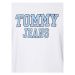 Tommy Jeans Mikina DM0DM16366 Biela Regular Fit