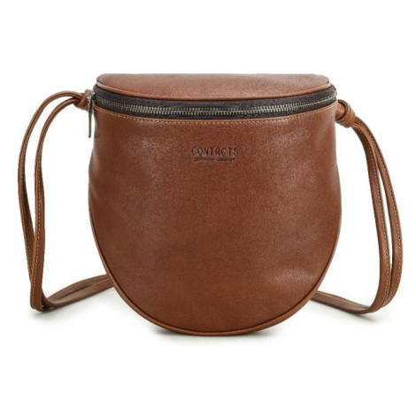 Contacts® dámska kožená kabelka Blanche Hnedá