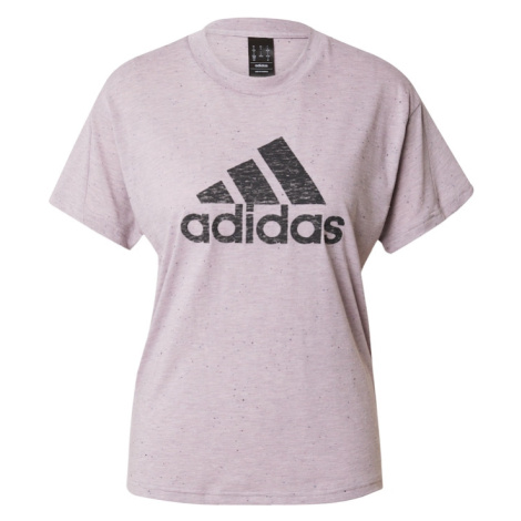 ADIDAS PERFORMANCE Funkčné tričko 'Future Icons Winners 3.0'  pastelovo fialová / čierna