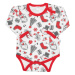 Dojčenské body s dlhým rukávom New Baby Christmas 80 , 20C49756