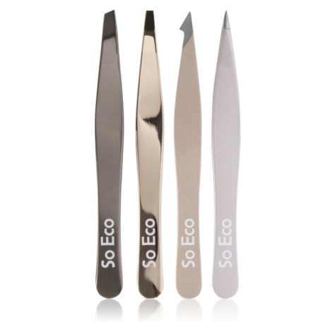 So Eco Tweezer Set Rose Gold sada pinziet