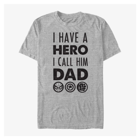 Queens Marvel Avengers Classic - Hero Dad Unisex T-Shirt Heather Grey