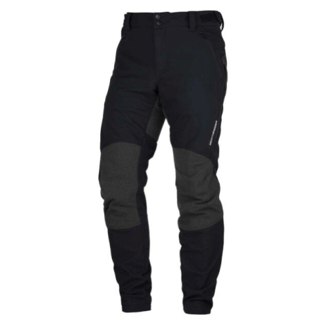 Northfinder MILTON Pánske softshellové nohavice, čierna, veľkosť