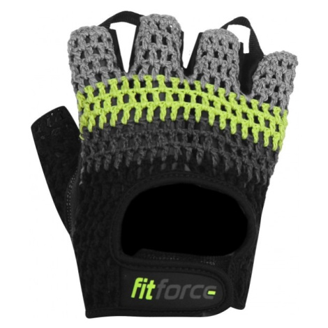 Fitforce KRYPTO Fitness rukavice, čierna, veľkosť