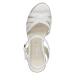 TAMARIS Remienkové sandále  béžová / biela