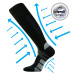 VOXX Signal kompresné ponožky čierno-modré 1 pár 117813