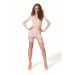 Passion BS105 white - Bodystocking Farba: Biela