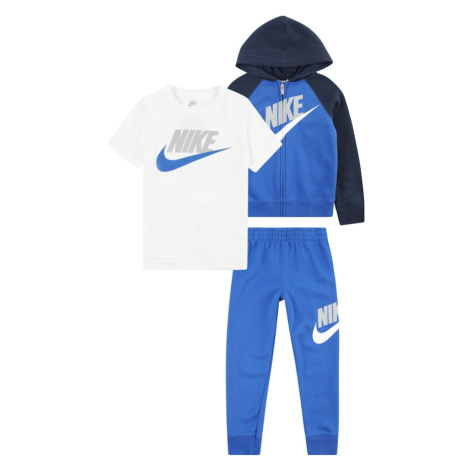 Nike Sportswear Set  námornícka modrá / kráľovská modrá / svetlosivá / biela