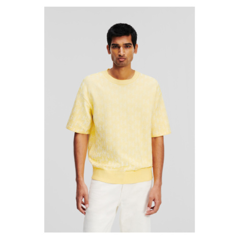 Sveter Karl Lagerfeld Kl Monogram Knitted Tee Lemon Drop