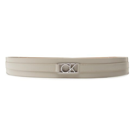 Calvin Klein Opasok Re-Lock 4Cm Belt K60K610500 Béžová