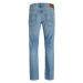 JACK & JONES Džínsy 'MIKE'  modrá denim / hnedá