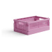 Skladacia prepravka mini Made Crate - soft fuschia