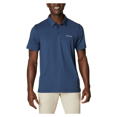 Columbia  Tech Trail Polo Shirt  Polokošele s krátkym rukávom Modrá