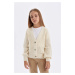 DEFACTO Girl's V-Neck Cardigan