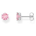 Thomas Sabo H2301-051-9 Silver Ear Studs with pink Brilliant-cut Stone 6,0 mm