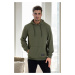 34605 Dewberry Kangaroo Pocket Hoody Mens Sweatshirt-Khaki