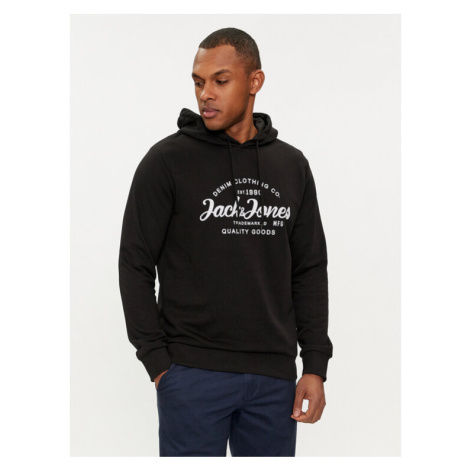 Jack&Jones Mikina Forest 12249237 Čierna Standard Fit Jack & Jones