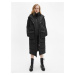 Čierna dámska prešívaná zimná bunda s potlačou Calvin Klein