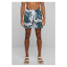 Patterned Swimsuit Shorts Palm Leaves