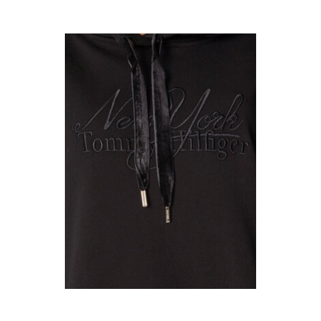 Tommy Hilfiger Úpletové šaty Trim WW0WW37100 Čierna Regular Fit