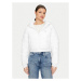 Tommy Jeans Vatovaná bunda DW0DW18313 Biela Cropped Fit