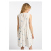 DreiMaster Vintage Letné šaty  svetlomodrá / tmavozelená / biela ako vlna