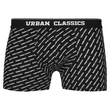 Päťbalenie boxeriek bur/dkblu+wht/blk+wht/aop+blk Urban Classics