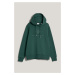 MIKINA GANT REG TONAL SHIELD HOODIE TARTAN GREEN