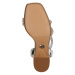 BUFFALO Remienkové sandále 'CHARLOTTE'  strieborná / priehľadná