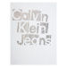 Calvin Klein Jeans Mikina Metallic IG0IG02304 Biela Regular Fit