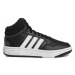 Juniorská rekreačná obuv ADIDAS Hoops Mid 3.0 K core black cloud white grey six