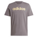 adidas ESSENTIALS SINGLE JERSEY LINEAR EMBROIDERED LOGO TEE Pánske tričko, sivá, veľkosť