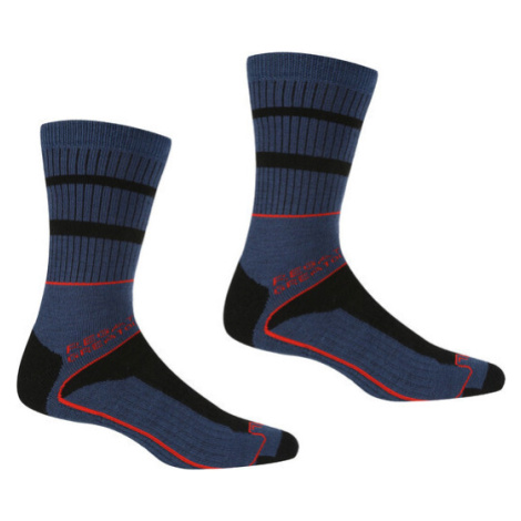 Pánske ponožky Regatta RMH045 Samaris S9H tmavo modré Modrá 43-47