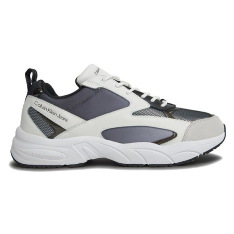 Calvin Klein Jeans Sneakersy Retro Tennis Low Mix In Sat YM0YM00877 Čierna