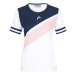 HEAD Funkčné tričko  námornícka modrá / pastelovo ružová / biela